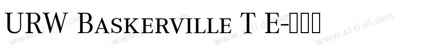 URW Baskerville T E字体转换